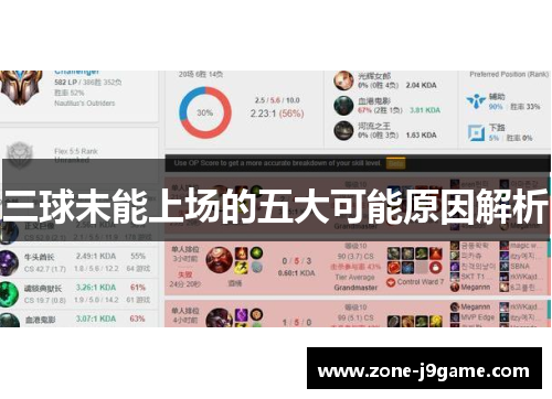 三球未能上场的五大可能原因解析